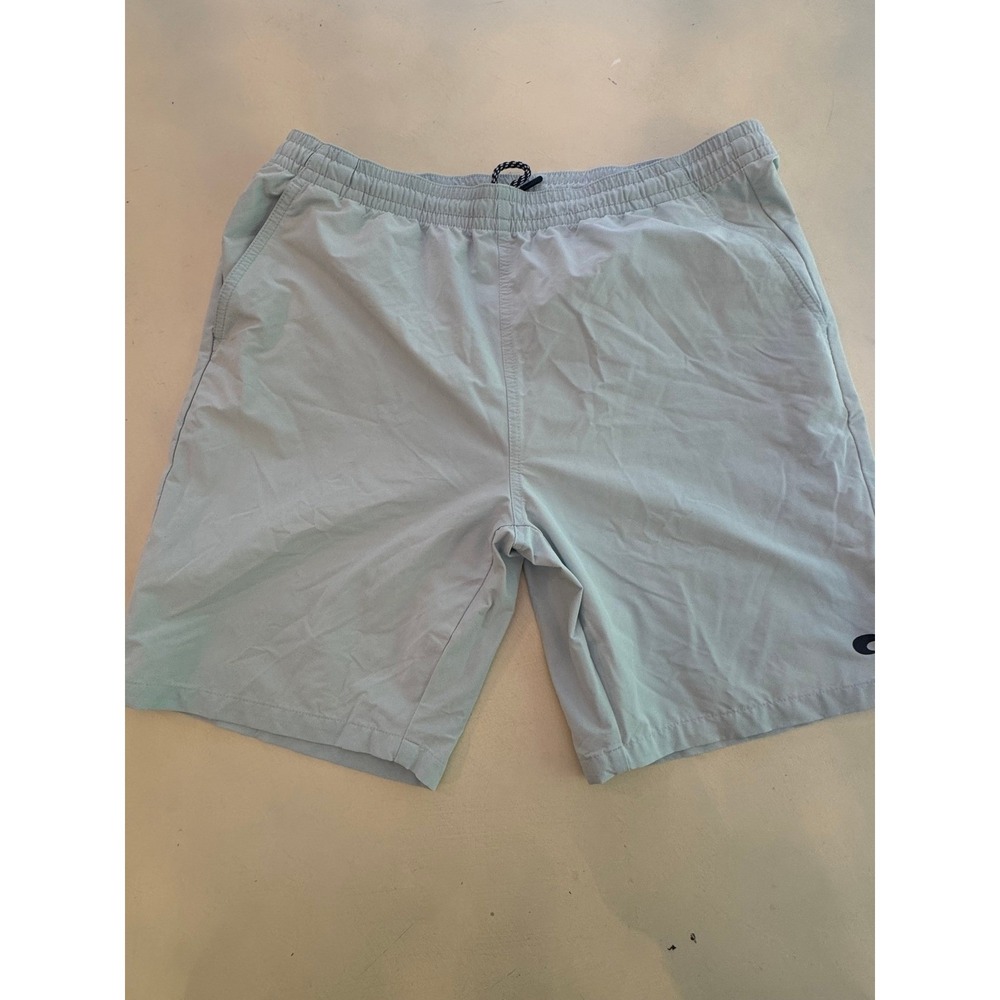 Costa Del Mar Mens Performance Board Shorts Light Blue Large Fishing Swim Trunks